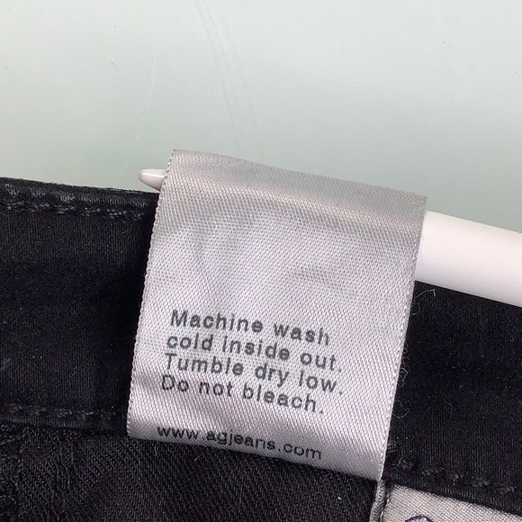 AG Adriano Goldschmied The Legging Super Skinny distressed Vegan Leather SZ 26 R - Picture 13 of 16